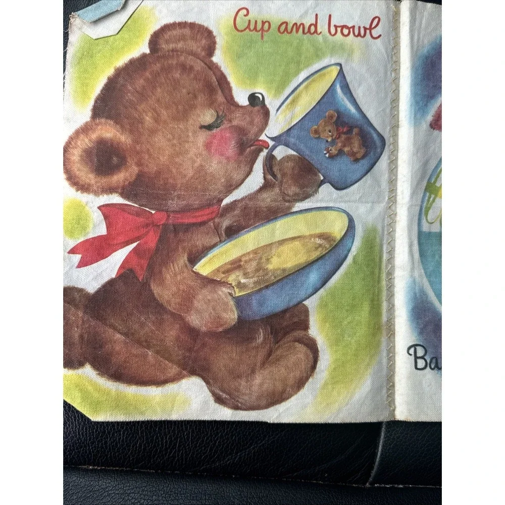 A Real Cloth Book - BABY - 1955 - Whitman publishing Company Scarce Cloth Book